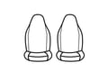 Picture of Precision Fit Custom Front Row Seat Covers - With sport bucket seats with adjustable headrests with manual controls with seat airbags