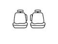 Picture of Precision Fit Custom Second Row Seat Covers - With captains bucket seats with adjustable headrests with 2 armrests per seat without child set anchors