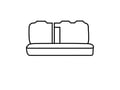 Picture of Precision Fit Custom Second Row Seat Covers - With 60/40-split bench seat with 2 molded headrests with center armrest