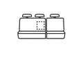 Picture of Precision Fit Custom Second Row Seat Covers - With 40/60-split bench seat with 3 adjustable headrests with center armrest