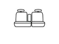 Picture of Precision Fit Custom Second Row Seat Covers - 5-passenger with 40/60-split bench seat with 3 adjustable headrests with center armrest