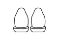 Picture of Covercraft Endura PrecisionFit Custom Front Row Seat Covers - Black/Black