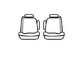 Picture of Covercraft Endura PrecisionFit Custom Front Row Seat Covers - Charcoal/Silver