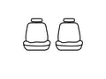 Picture of Covercraft Endura PrecisionFit Custom Front Row Seat Covers - Black/Charcoal
