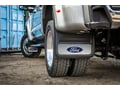 Picture of Truck Hardware Gatorback Blue Ford Oval Mud Flaps - Rear Dually Pair