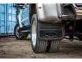 Picture of Truck Hardware Gatorback Gunmetal Ford Oval Mud Flaps - Rear Dually Pair
