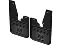 Picture of Truck Hardware Gatorback Gunmetal RAM Head Mud Flaps - Front - With OEM Flares
