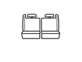 Picture of Covercraft Endura PrecisionFit Custom Third Row Seat Covers - Charcoal/Black