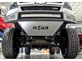 Picture of N-Fab M-RDS Front Bumper - Textured Black - Special Order - 1 pc. - Pre-Runner Radius Style - w/Brushed Aluminum Skid Plate