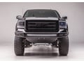 Picture of N-Fab M-RDS Front Bumper - Textured Black - Special Order - 1 pc. - Pre-Runner Radius Style - w/Brushed Aluminum Skid Plate