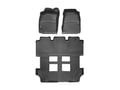 Picture of WeatherTech FloorLiners - 1st Row, 1-Piece 2nd/3rd Row - Black