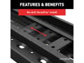 Picture of Aries RidgeStep Commercial Running Boards w/Mounting Brackets - Incl. Aries RidgeStep Running Boards And VersaTrac Brackets PN[C2875/2055128] - Textured Black Powder Coat - Carbon Steel