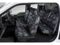 Picture of Prym1 Camo SeatSaver Custom Front Row Seat Covers-Prym1 Blackout Camo - With bucket seats with adjustable headrests with driver-side armrest with fold-flat passenger seat with seat airbags