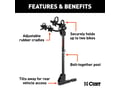 Picture of Curt Hitch-Mounted Bike Rack - 2 Bike - 1-1/4