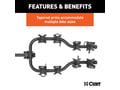 Picture of Curt Premium Trailer Hitch Bike Rack Mount - Fits 2