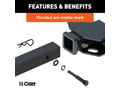 Picture of Curt Secure Locking Tray-Style Trailer Hitch Bike Rack Mount, Fits 1 1/4