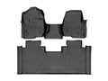 Picture of WeatherTech FloorLiners - 1st Row Over-The-Hump & 2nd Row - Black