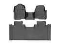 Picture of WeatherTech FloorLiners - 1st Row Over-The-Hump & 2nd Row - Black