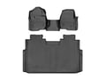 Picture of WeatherTech FloorLiners - 1st Row Over-The-Hump & 2nd Row - Black