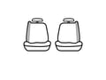 Picture of Covercraft Endura PrecisionFit Custom Front Row Seat Covers - Tan/Tan