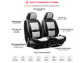Picture of SCS Front & Rear Combo Luxury Seat Covers - Black & White