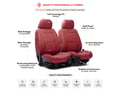 Picture of SCS Front Luxury Seat Covers - Wine Red