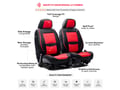 Picture of SCS Front Luxury Seat Covers - Black & Red