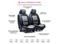Picture of SCS Front Luxury Seat Covers - Black & Grey
