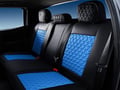 Picture of SCS Rear Luxury Seat Covers - Black & Blue