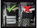 Picture of Truck Hardware Gatorback  Black Distressed American FlagDually Mud Flaps - Fits With Rear Felt Liners - Set
