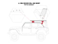 Picture of Go Rhino SRM  Mounting Bracket Kit - 2018-2023 Jeep Wrangler