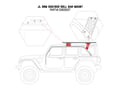 Picture of Go Rhino SRM  Mounting Bracket Kit - 2018-2023 Jeep Wrangler