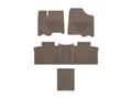 Picture of WeatherTech All-Weather Floor Mats - Complete Set (1st Row, 2nd Row, and 2nd Row Aisle) - Tan