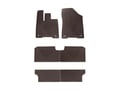 Picture of WeatherTech All-Weather Floor Mats - Front, 2nd & 3rd Row - Cocoa