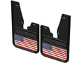 Picture of Truck Hardware Gatorback Distressed American Flag Mud Flaps - Front - With OEM Flares