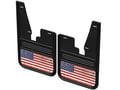 Picture of Truck Hardware Gatorback Distressed American Flag Mud Flaps - Front - Without OEM Flares