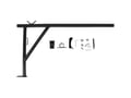 Picture of Westin HDX Heavy Duty Ladder Rack - Black