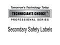 Picture of TEC Secondary Safety Labels - Aqua Glow Drying Agent