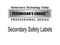 Picture of TEC Secondary Safety Labels - Citrus Solvent