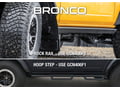 Picture of Truck Hardware Gatorback Anodized Bucking Bronco Mud Flaps - Front - Fits With Rock Rails Only