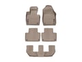 Picture of WeatherTech DigitalFit Floor Liners - Complete Set (1st, 2nd (2-Piece) & 3rd Row) - Tan