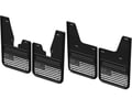 Picture of Truck Hardware Gatorback Black Distressed American Flag Mud Flaps - With OEM Flares - Set