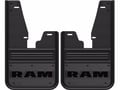 Picture of Truck Hardware Gatorback Gunmetal RAM Text Mud Flaps - Set - Without OEM Flares