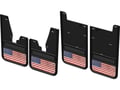 Picture of Truck Hardware Gatorback Distressed American Flag Mud Flaps - With OEM Flares - Set