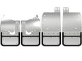 Picture of Truck Hardware Gatorback Brushed Stainless Plate Mud Flaps - Set