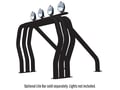 Picture of Go Rhino Classic Off-Road Style Bed Bars Kit - Triple Bar and Single Kicker