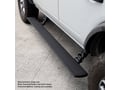 Picture of Go Rhino E-BOARD E1 Electric Running Board Kit - Protective Bedliner Coating - 4 Door Crew Cab