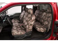 Picture of Prym1 Camo SeatSaver Custom Second Row Seat Covers - Multi-Purpose Camo - With 60/40-split backrest with solid cushion with 3 adjustable headrests with center armrest/cupholder with shoulder belt in seatback