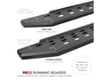 Picture of Go Rhino RB20 Slim Line Running Boards - Protective Bedliner Coating - 2 Door