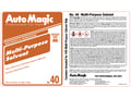 Picture of Auto Magic Safety Label - Multi Purpose Solvent #40
